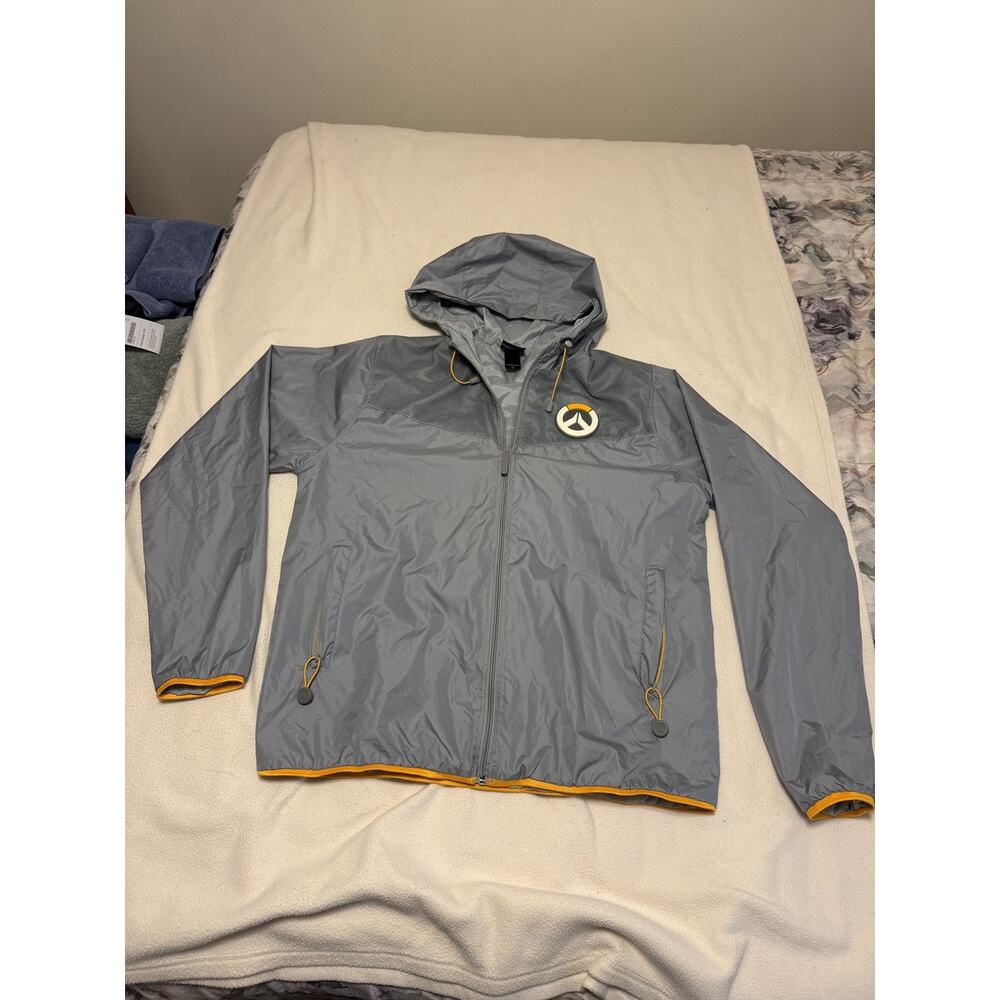Jinx Mens Coat Size Large Blizzard Overwatch Hooded Full Zip Hoody Windbreaker